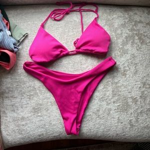 Shein pink bikini